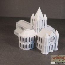 gothic cathedral game battletech 6mm terrain epic 40k 8mm 3d print model - Mito3D