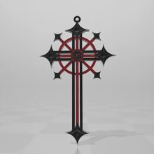 croix de style gothique bijoux collier l'accessoire la conception 3d print model - Mito3D
