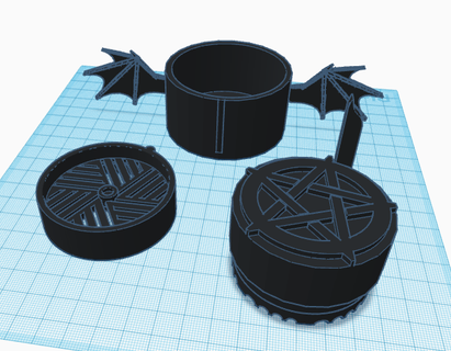 gothic grinder grinder  3d print model - Mito3D