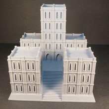 gothic imperial palace game battletech 6mm terrain epic 40k 8mm 3d print model - Mito3D