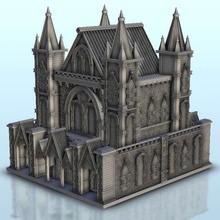 gothic mausoleum 4 - medieval flames war bolt action modern warhamme architecture dark age house thumbnails building scenery wargame figures game land warhammer games accessories 3d print model - Mito3D