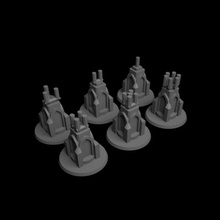 gothic objective markers 40mm 40k warhammer game scenery 40000 d&d 28mm marker 3d print model - Mito3D