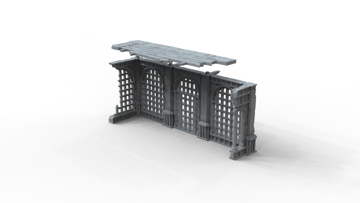 gotik kalıntılar bina mimari yunanistan yunan ev tren model orta yaşlar kale ortaçağa ait iç dış 40 3d print model - Mito3D