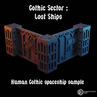 gothic sector lost ships - imperial navy sample warhammer warhammer40k w40k warhammer40000 kill team space marine boarding scenery action modular 40000 sci fi tau 3d print model - Mito3D