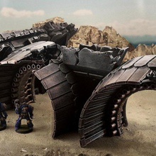 gothic spaceship wreck engines game toy accessories wh40k wh4000 warhammer 40k warhammer40k wargaming terrain wargame scatter 3d print model - Mito3D