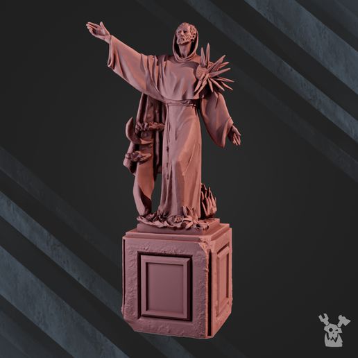 gothic statue 3D print model - Mito3D