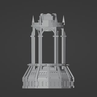 gothic tank space marine 1 Game terrain warhammer 40k sci-fi chemical alien experiments study scientist bacta 3d print model - Mito3D