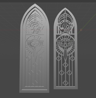 gothic window 1 frame architecture fancy 3d print model - Mito3D