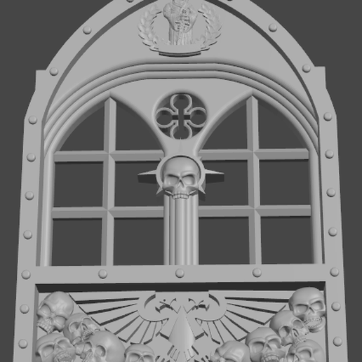 gothic windows 3D print model - Mito3D