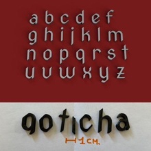 gothica lowercase 3d letters stl file alphabet 3dletters 3dprint 3dmodel text font fonts type language decorations gadget lettering 3dlettering sign hobby homemade fusion360 write 3d print model - Mito3D