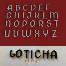 gothica uppercase 3d letters stl file gadget alphabet 3dletters 3dprint 3dmodel text font fonts type language decorations lettering 3dlettering sign hobby homemade fusion360 write 3d print model - Mito3D
