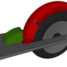 gotrax composé de fender gadget composée scooter électrique 3d print model - Mito3D