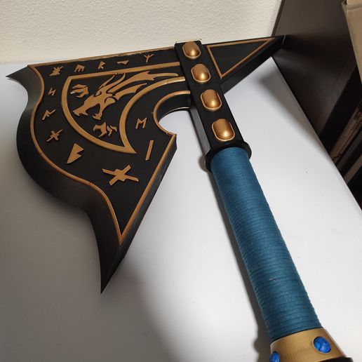 gotrek gurnisson magic axe game warhammer fantasy mordheim dwarf 3D print model - Mito3D