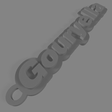gouryelle porte clés logo llavero logotipo dj DJ transe 2000 traversier corten édifiant 3d print model - Mito3D