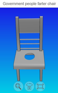 gouvernement vitesses chaise catégorisé 3d print model - Mito3D