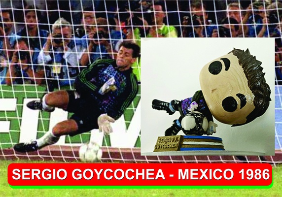 goyco sergio goycochea argentine 1986 étoile fifa football monde mascotte tasse sport balle champion mexique maradona messi 3d print model - Mito3D