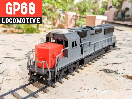 gp60 lokomotif açık kaynak model tren rc ölçekli dizel izi 3d print model - Mito3D