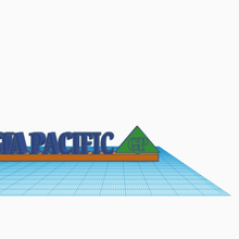 gp pasifique logo 3d print model - Mito3D