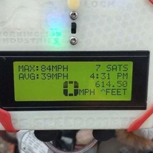 GPS tachimetro max avg velocità gadget arduino nano titolare supporto 3d print model - Mito3D