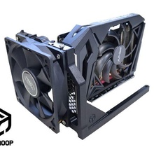 gpu double external support mining abs ethereum bitcoin cripto coin fan cabinet 3d print model - Mito3D