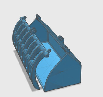 grab bucket wheel loader model making 3d print model - Mito3D