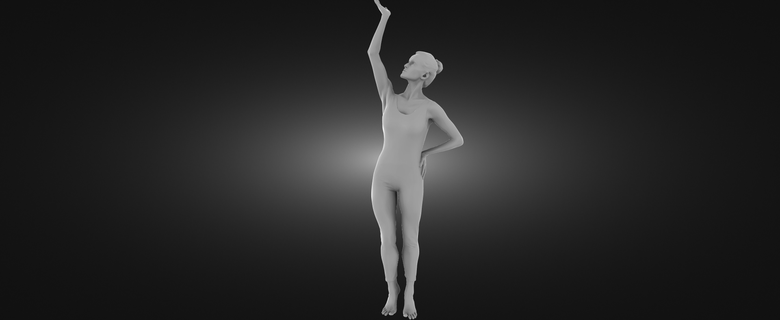 gracieux gymnaste sport Balle femme joueur gymnastique Accueil maison cadeau jouet figurine statuette Jeu décor sculpture buste homme conception intérieur art sportif 3d print model - Mito3D