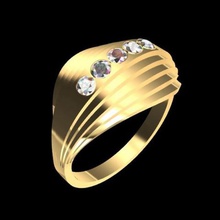 graderias ring jewelry curves grandstand art jewellery design 3d print model - Mito3D