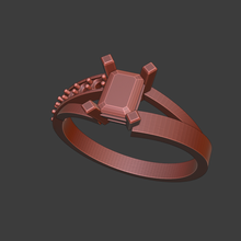 grado a03 anillos graduados joyeria oro solitarios 3d print model - Mito3D