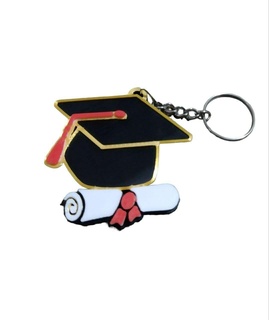 graduates keychain Various alumni education 3d print model - Mito3D
