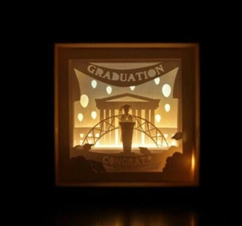 l'obtention diplôme cérémonie lumière boîte Accueil maison l'obtention diplôme l'obtention diplôme lampe lampe boite lumière 3d print model - Mito3D
