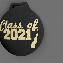 mezuniyet madalya mezuniyet sınıf of 2021 3d print model - Mito3D