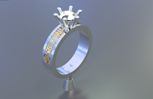 graduación anillo secretario empleado 3d print model - Mito3D