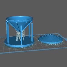 grão silo conversão parts model rr escala Fazenda equipamento 3d print model - Mito3D