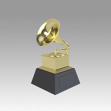 grammy award game sports other household grammys record singers music gramophone 3d print model - Mito3D