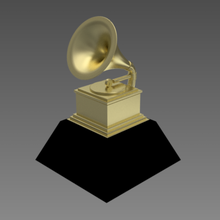 grammy premiazione del trofeo vari premio il musica 3d print model - Mito3D