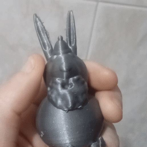 grampy rabbit peppa pig articulated mobile character grandpa 3D print model - Mito3D