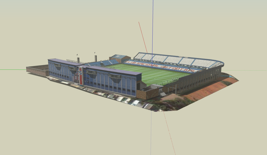 parque central estadio nacional utilizar 2023 fútbol nfl nba mlb nhl Uruguay 3d print model - Mito3D