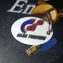 gran turismo multicolor Schlüsselanhänger druckbare normalen 3d-Druckern tool 3d-drucken portachiavi keychain granturismo 3d print model - Mito3D