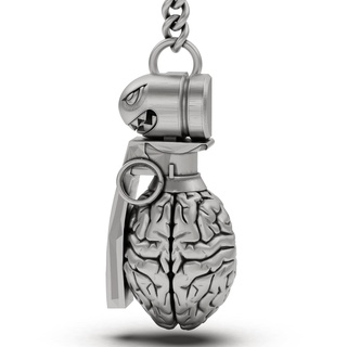 granade brain key holder 3d print model - Mito3D