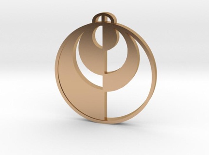 granarolo Faenza emilia romanha colheita círculo pingente 3d print model - Mito3D