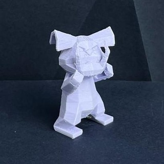 granbull Basso poli Pokemon low poly lowpoly sfaccettato gen 2 ii generazione figura pok lun 3d print model - Mito3D