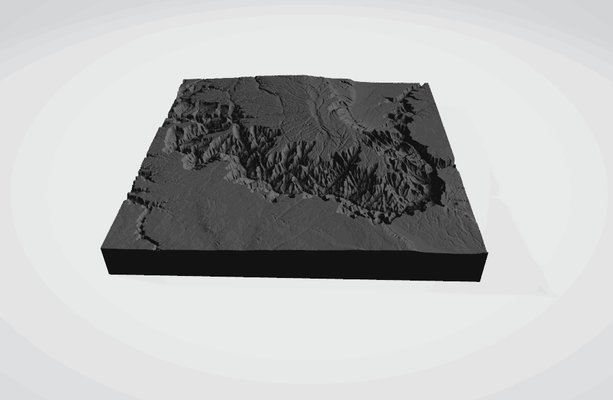 grandiose canyon etats unis 3d topographie stl carte colorado rivière géologique merveille paysages roche formations gorges taille couches randonnée sentiers scénique points vue rafting uni états 3d print model - Mito3D