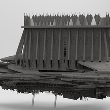 büyük katedral zeplin 9 3d print model - Mito3D