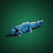 caimão azul iguana animal 3d print model - Mito3D