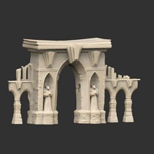 grand gateway architecture buildings structures lost gate fable entrance chapters building anniversary 3d print model - Mito3D