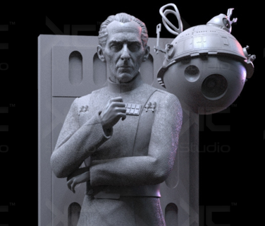grand moff tarkin ' star wars fanart' Game darth vader kylo rey skywalker clone stormtrooper collectibles statue 3d print model - Mito3D