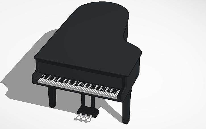grand piano 3D print model - Mito3D