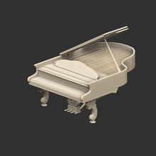 piano à queue jeu accessoires de le grand fable 3d print model - Mito3D