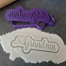 grandma stamp cutter cookie fondant 3d print model - Mito3D