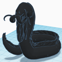 grand père anguille 3d print model - Mito3D